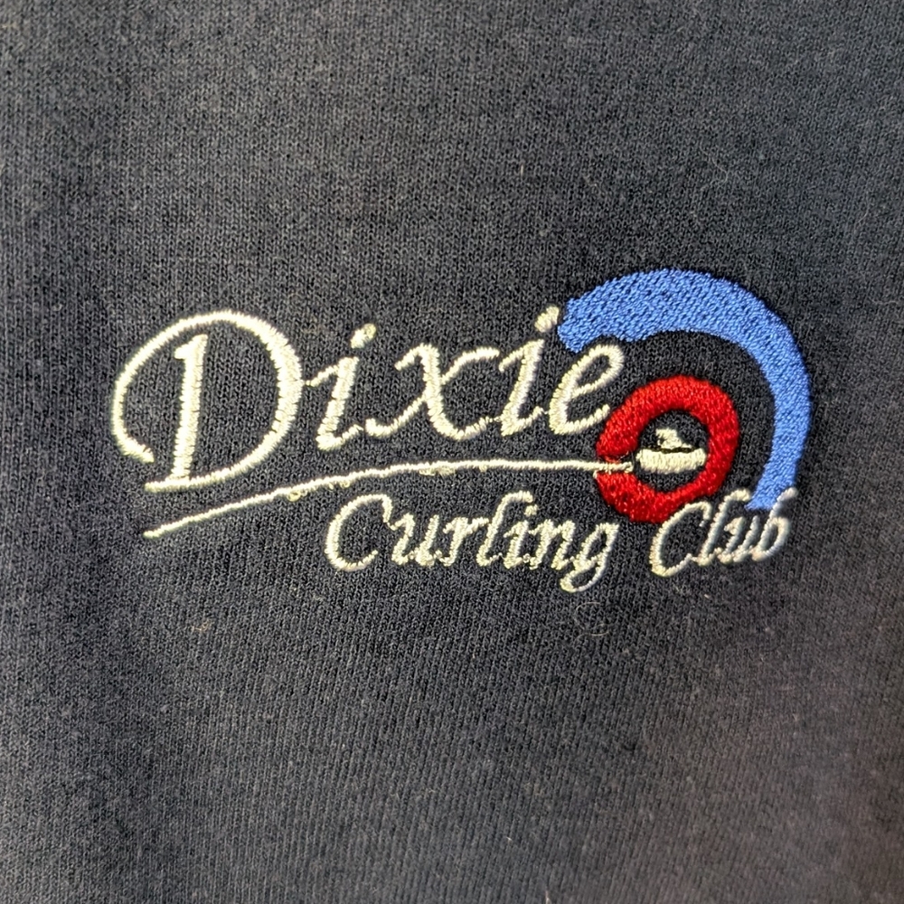 Vintage Dixie Curling Club Crewneck Sweatshirt Adult Small